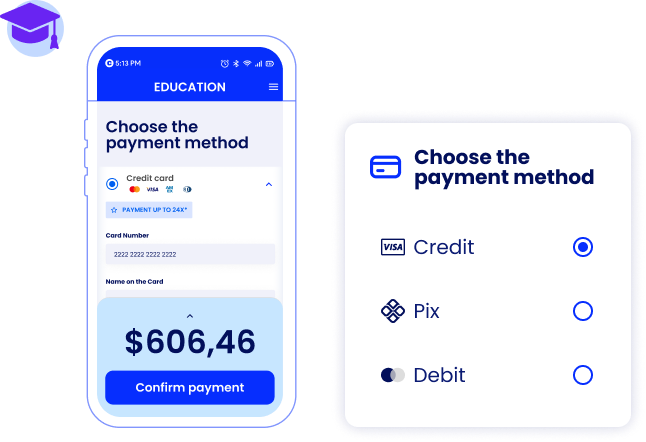 multiple payment methods education